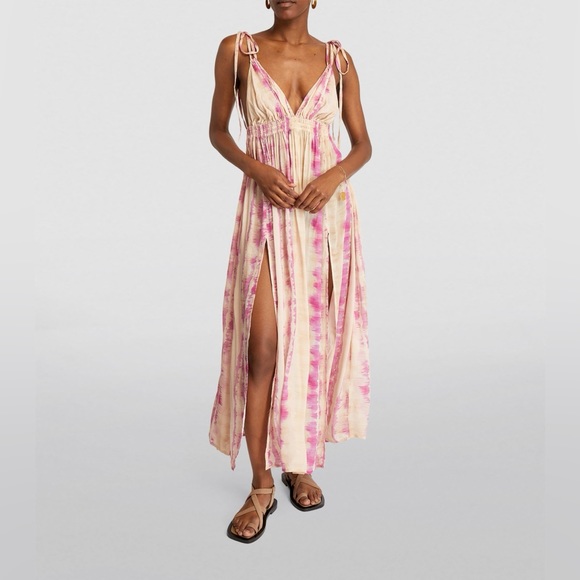 ALLSAINTS ~ Rosa Marea Tie Dye Print Dress - Picture 4 of 12
